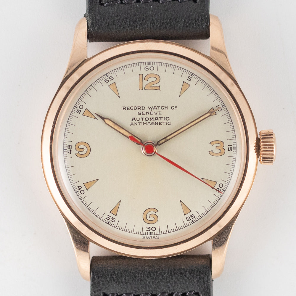 RECORD Ref.811 75 14K Rose Gold Bumper Cal.172