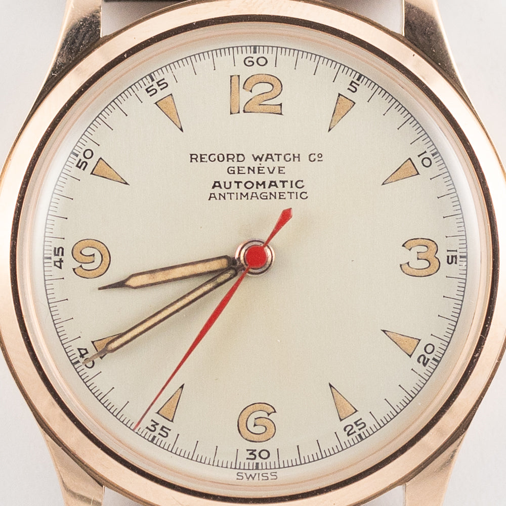RECORD Ref.811 75 14K Rose Gold Bumper Cal.172