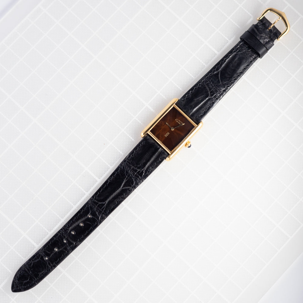 CARTIER LM MUST DE TANK Tortoiseshell Non crack