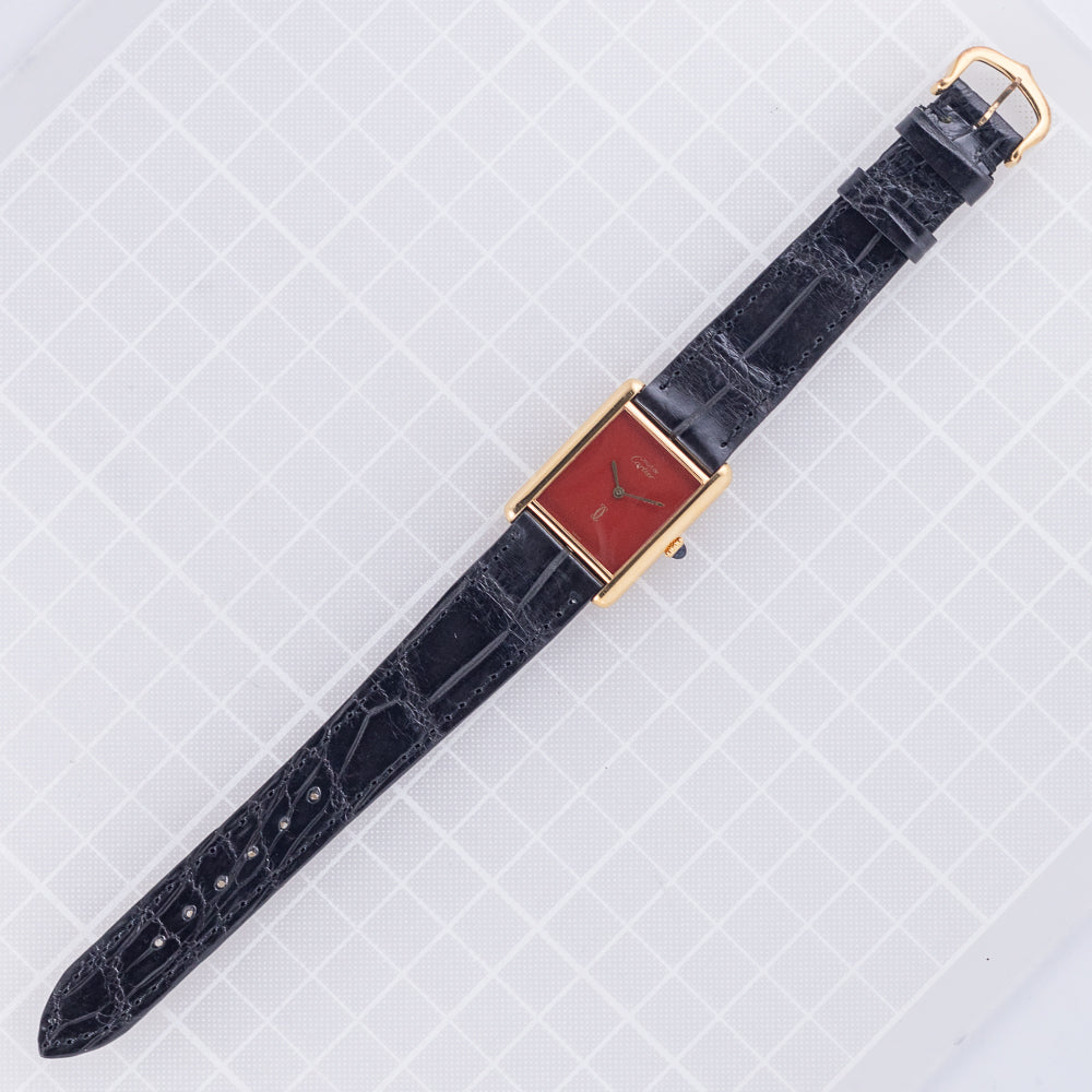 CARTIER LM MUST DE TANK RED