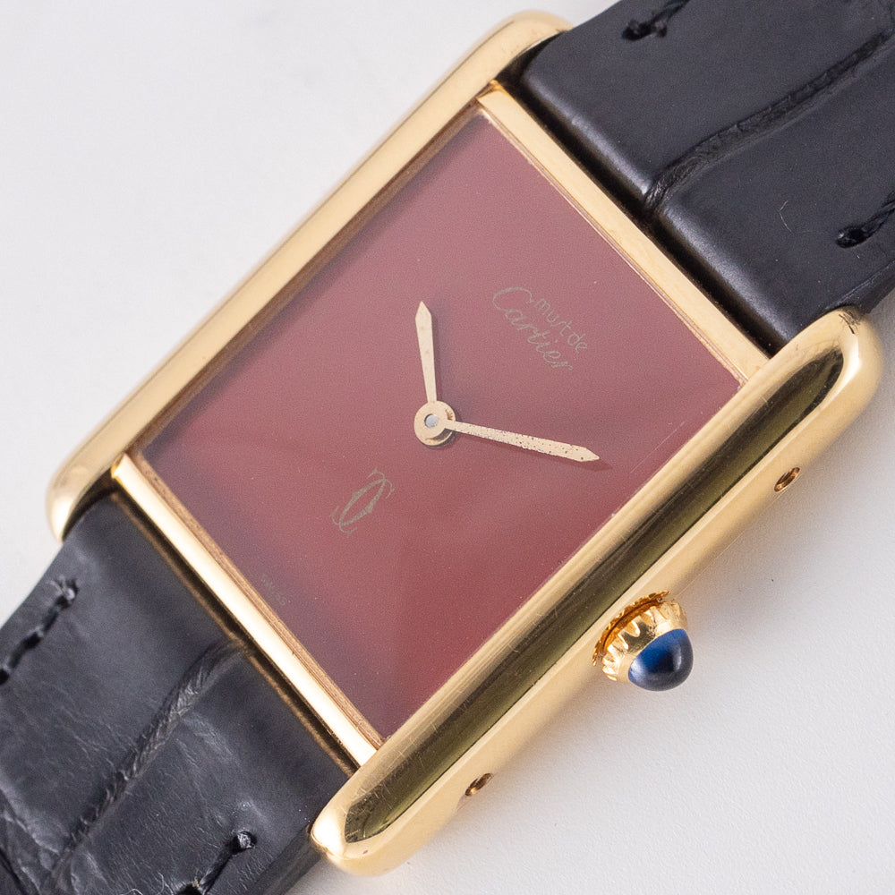 CARTIER LM MUST DE TANK RED – TIMEANAGRAM