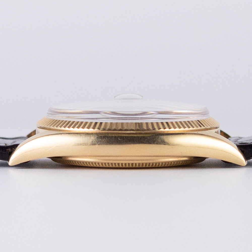 ROLEX DATEJUST Ultra rare Minute Line with a mirror finish Ref.1601 w.Chronometer Certificate