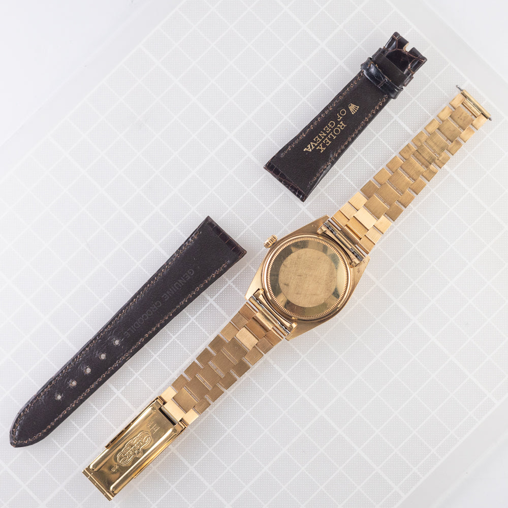 ROLEX DAY-DATE Ref.1803 Linen with BOX and Double Warranty Papers