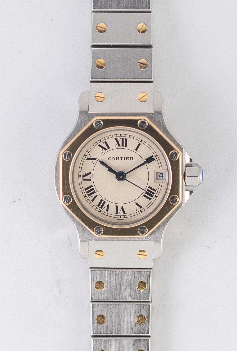 CARTIER SM SANTOS OCTAGON Ref.187903 with BOX