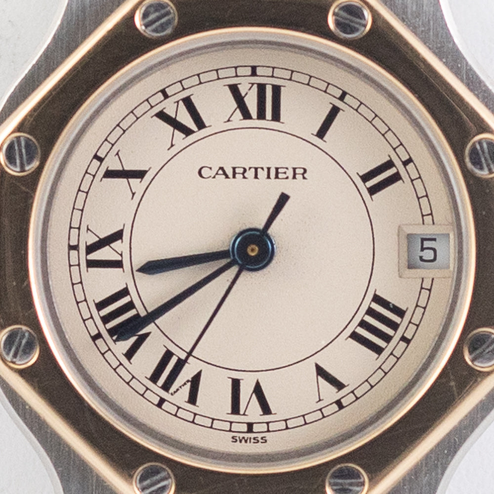 CARTIER SM SANTOS OCTAGON Ref.187903 with BOX