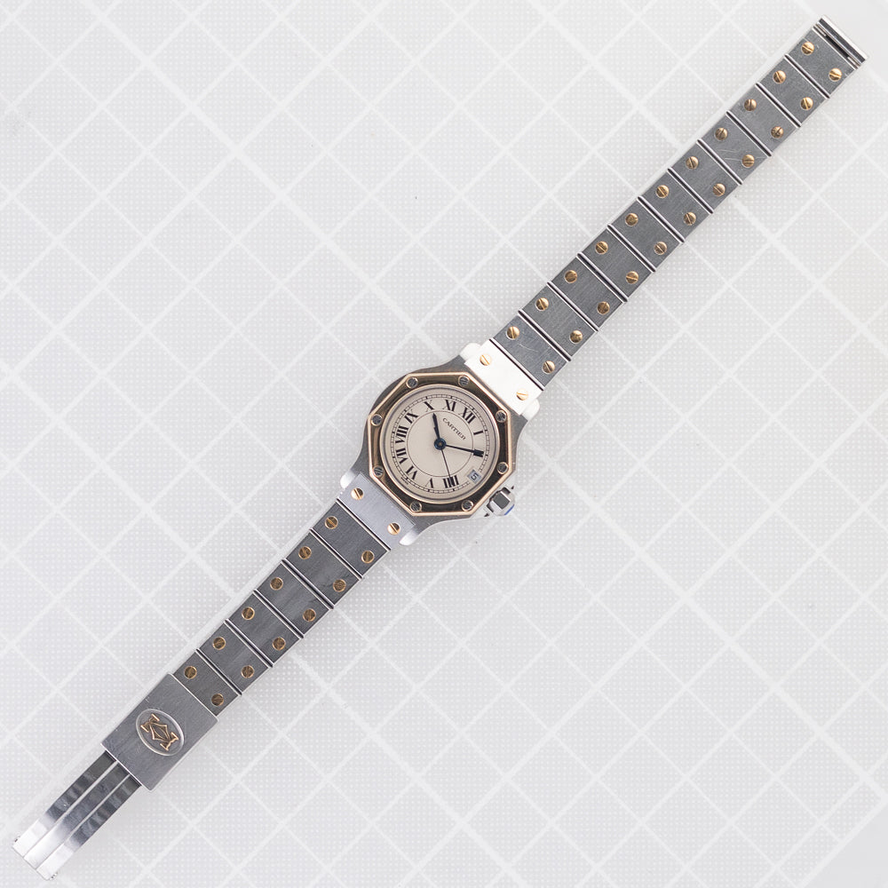 CARTIER SM SANTOS OCTAGON Ref.187903 with BOX