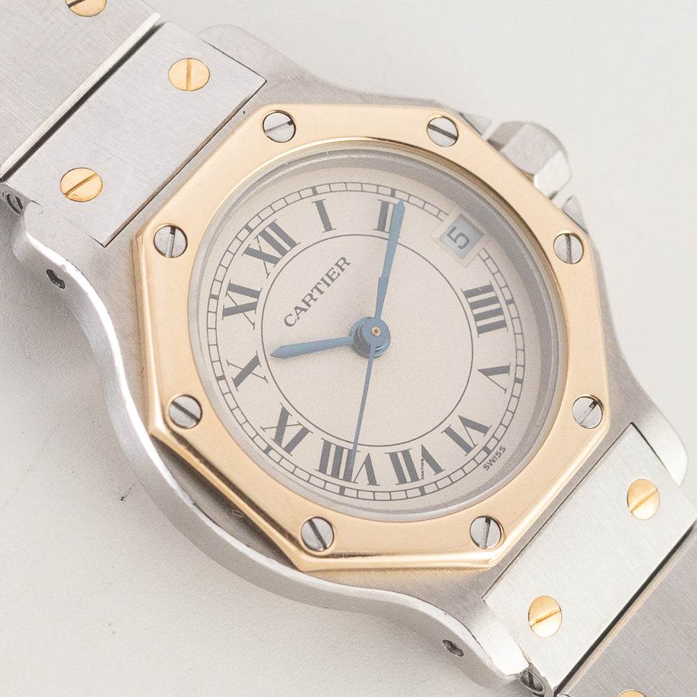 CARTIER SM SANTOS OCTAGON Ref.187903 with BOX