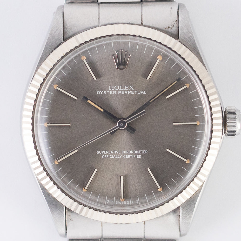 ROLEX OYSTER PERPETUAL London Sky SIGMA DIAL Ref.1005 BOX Warranty Paper