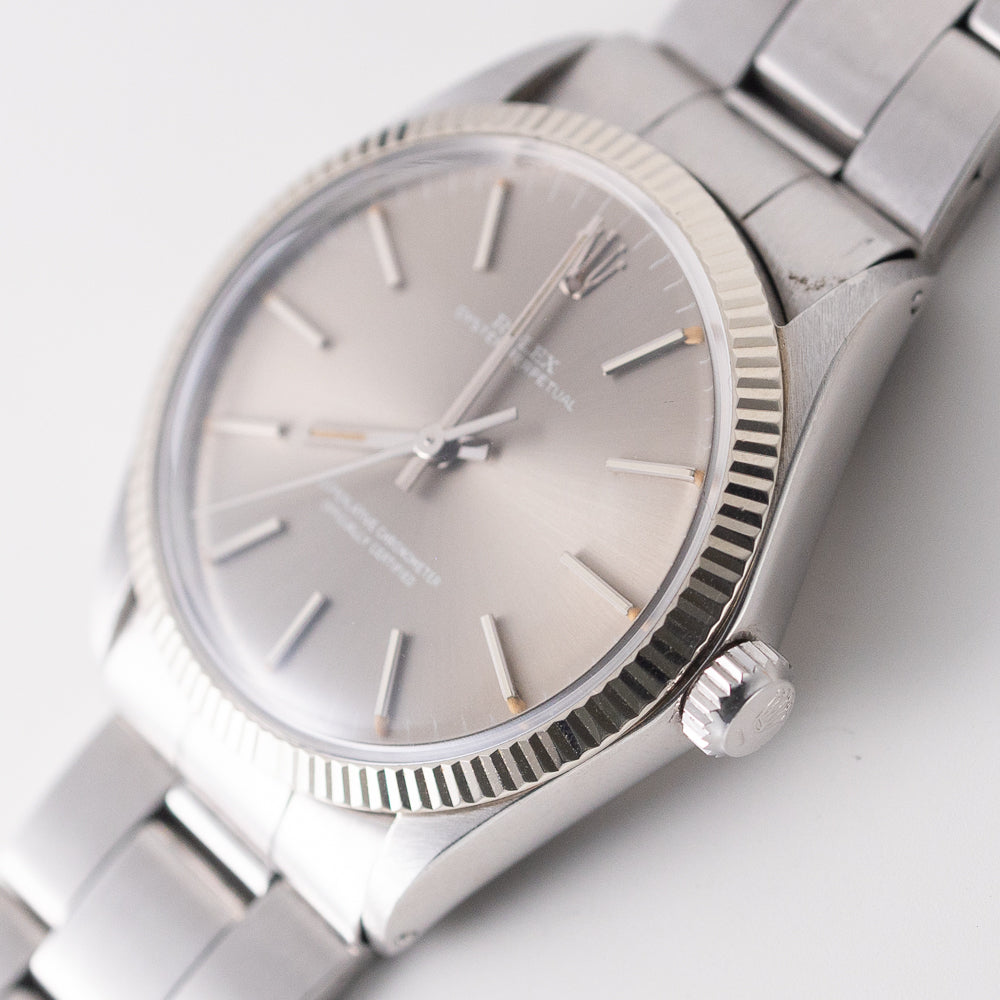 ROLEX OYSTER PERPETUAL London Sky SIGMA DIAL Ref.1005 BOX Warranty Paper