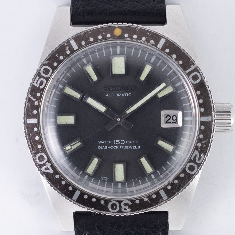 ファーストダイバーオマージュ 6217-8001 62MAS SEIKO 1ST 150M DIVER REF.6217-8001 62MAS Brown Bezel – TIMEANAGRAM