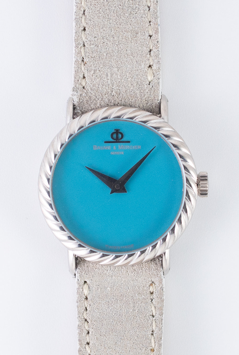 BAUME & MERCIER 18K White Gold Turquoise - Like
