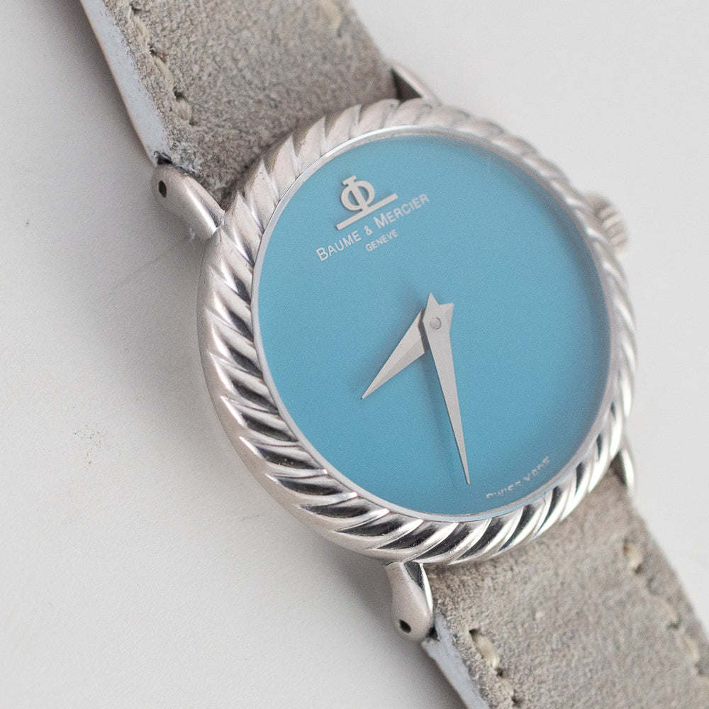 BAUME & MERCIER 18K White Gold Turquoise - Like