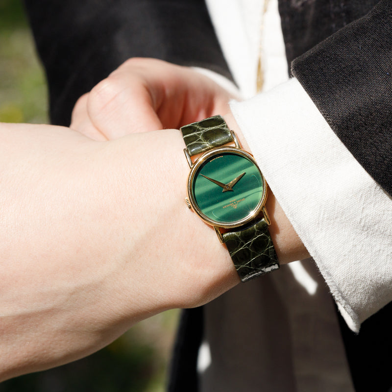 BAUME & MERCIER 18K Yellow Gold Malachite - Like