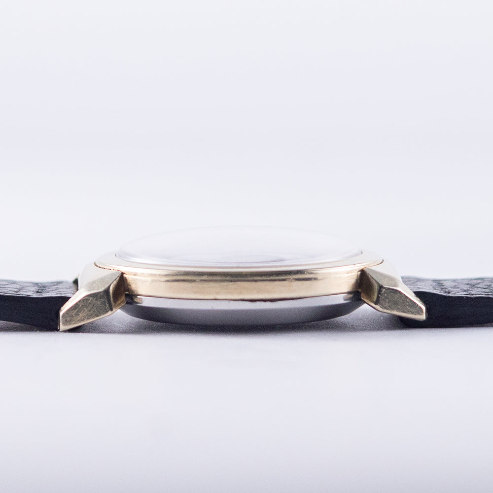 OMEGA Seamaster Ref.14350-2SC Hooded Lugs Black Gilt Dial Bumper