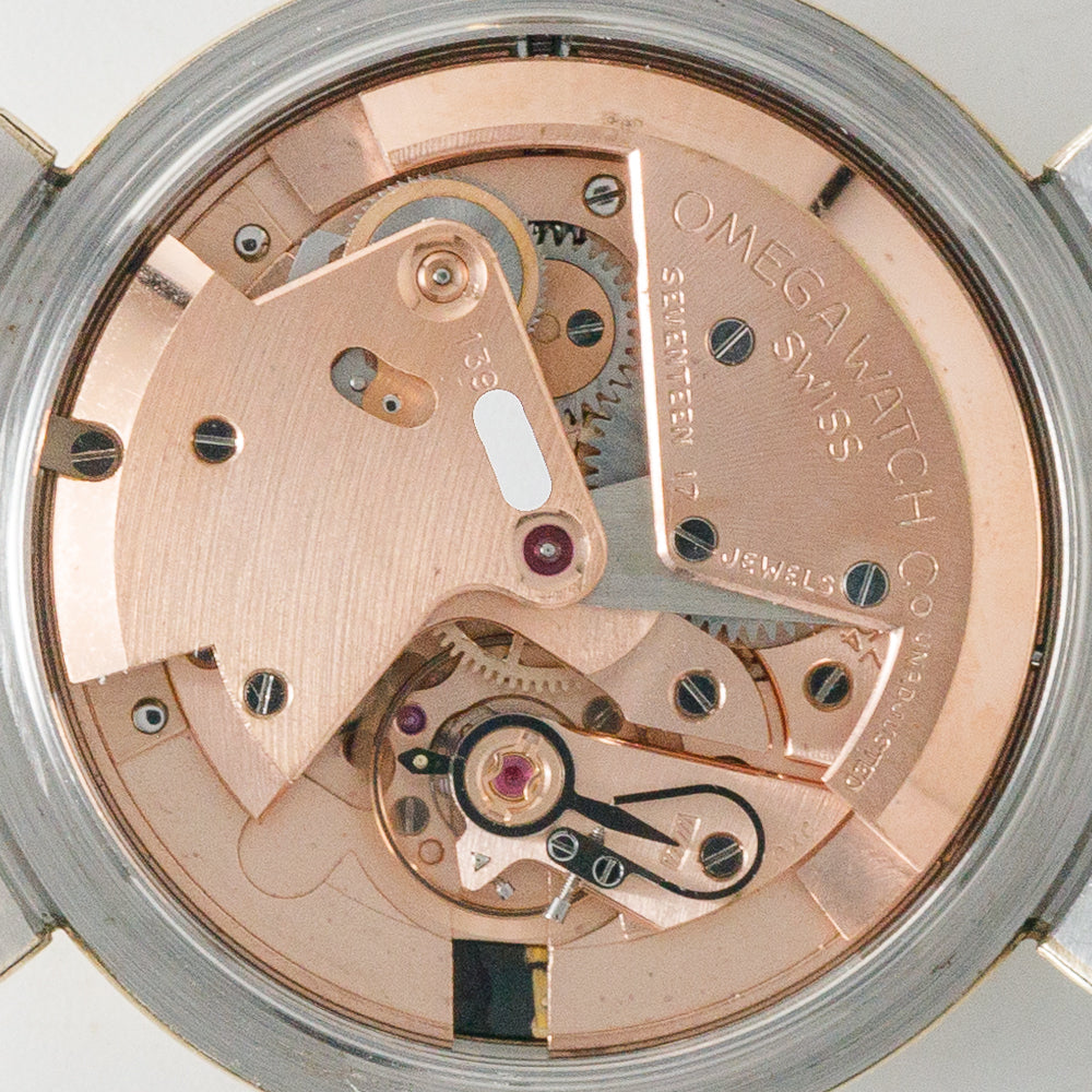 OMEGA Seamaster Ref.14350-2SC Hooded Lugs Black Gilt Dial Bumper