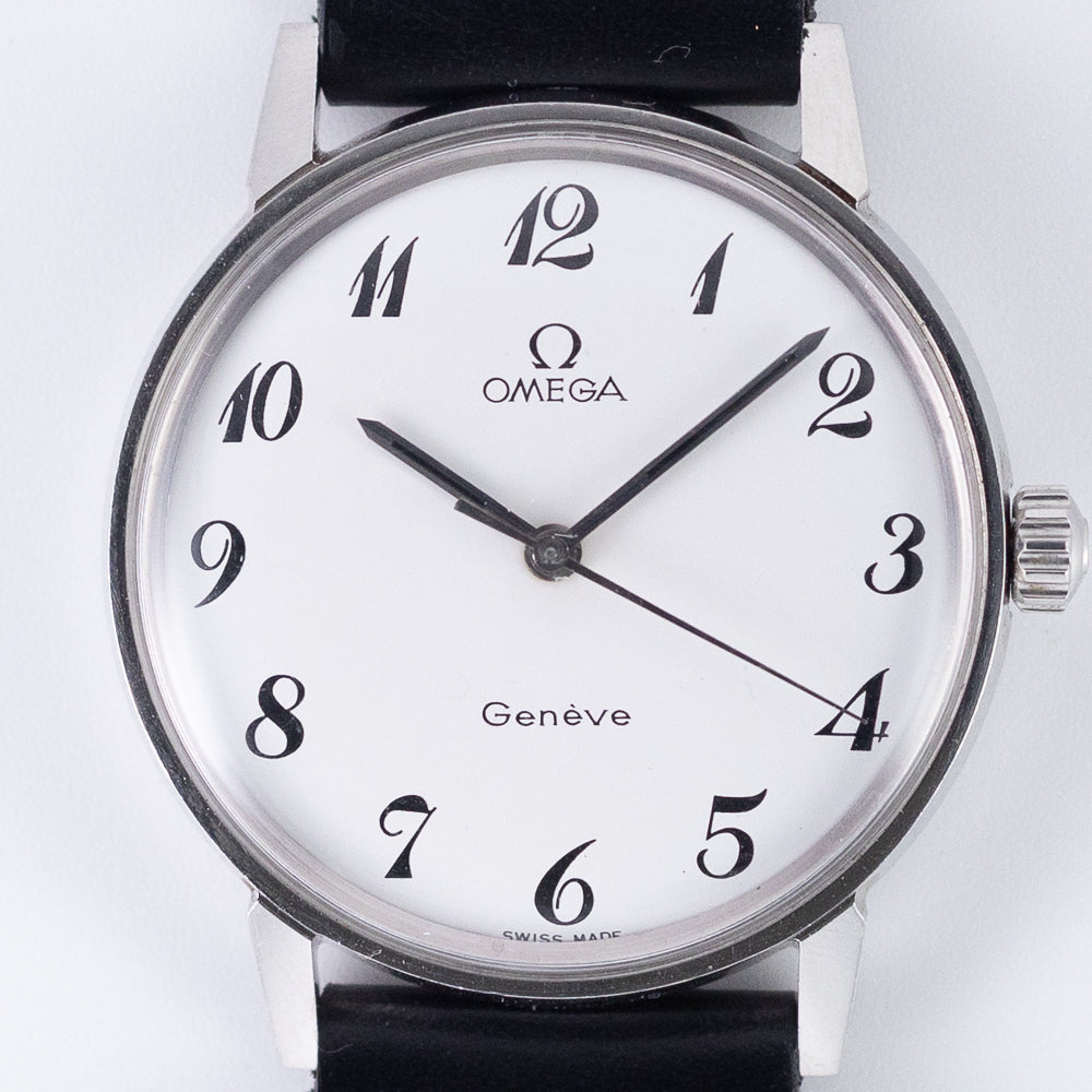 OMEGA Geneve White Roman Ref.135.011 BOX – TIMEANAGRAM