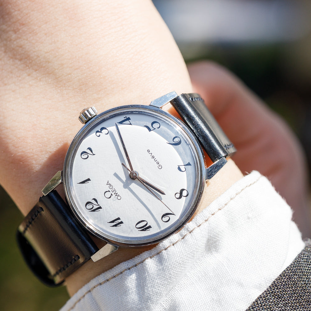 OMEGA Geneve  White Roman Ref.135.011 BOX