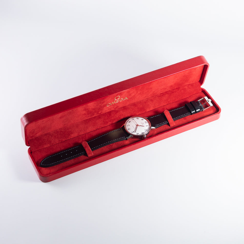 OMEGA Geneve White Roman Ref.135.011 BOX – TIMEANAGRAM