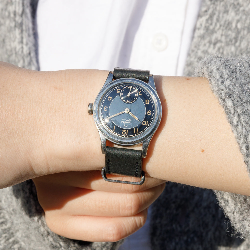 OMEGA Officer Blue Bullseye Dial