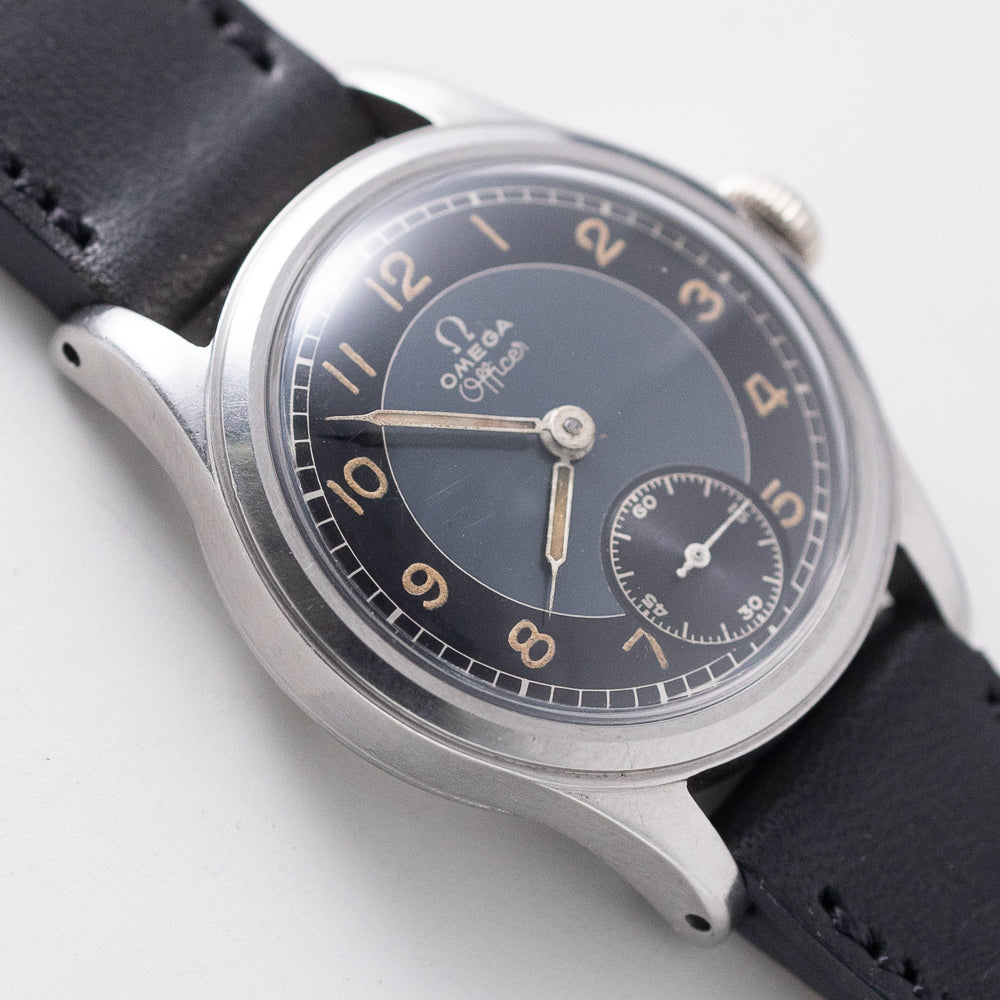 OMEGA Officer Blue Bullseye Dial