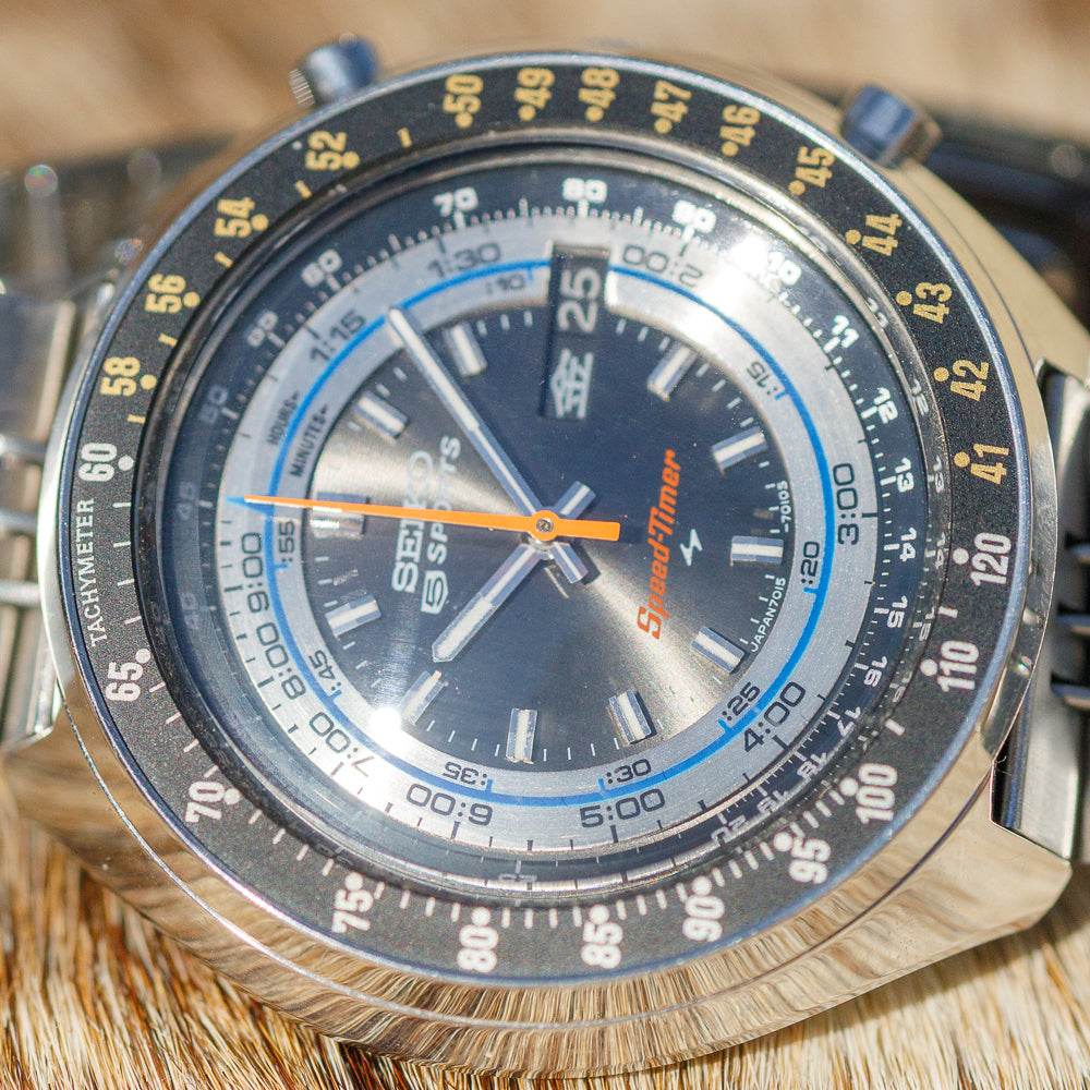SEIKO 5 SPORTS SPEEDTIMER Rallymeter REF.7015-7010 NOS BOX