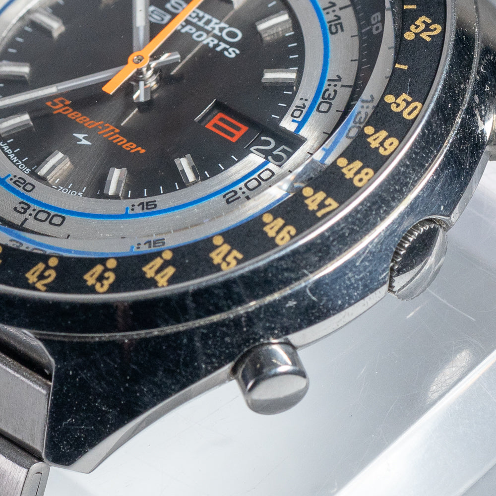 SEIKO 5 SPORTS SPEEDTIMER Rallymeter REF.7015-7010 NOS BOX