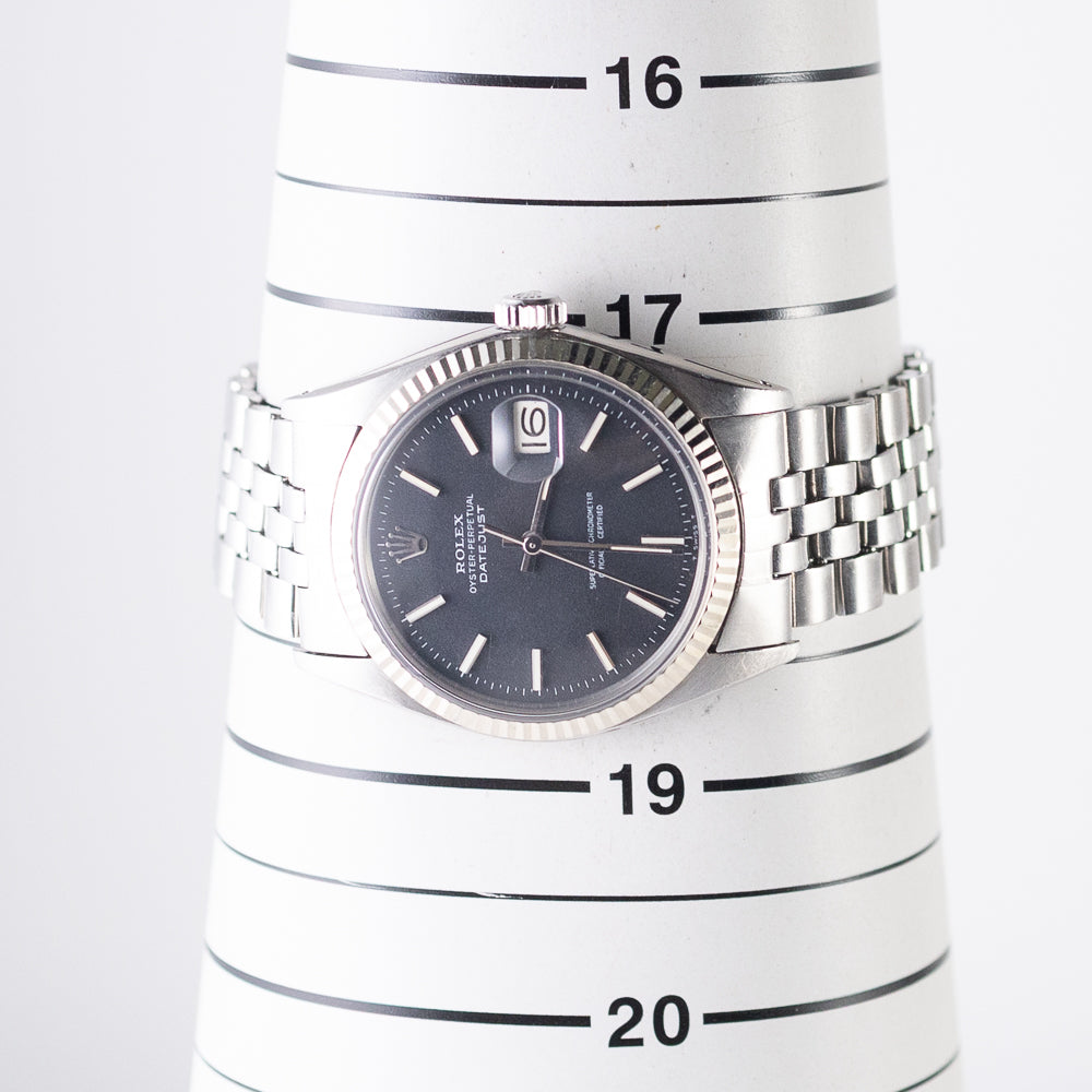 ROLEX DATEJUST Confetti No Lum Ref.1601 w.ROLEX SERVICE Paper