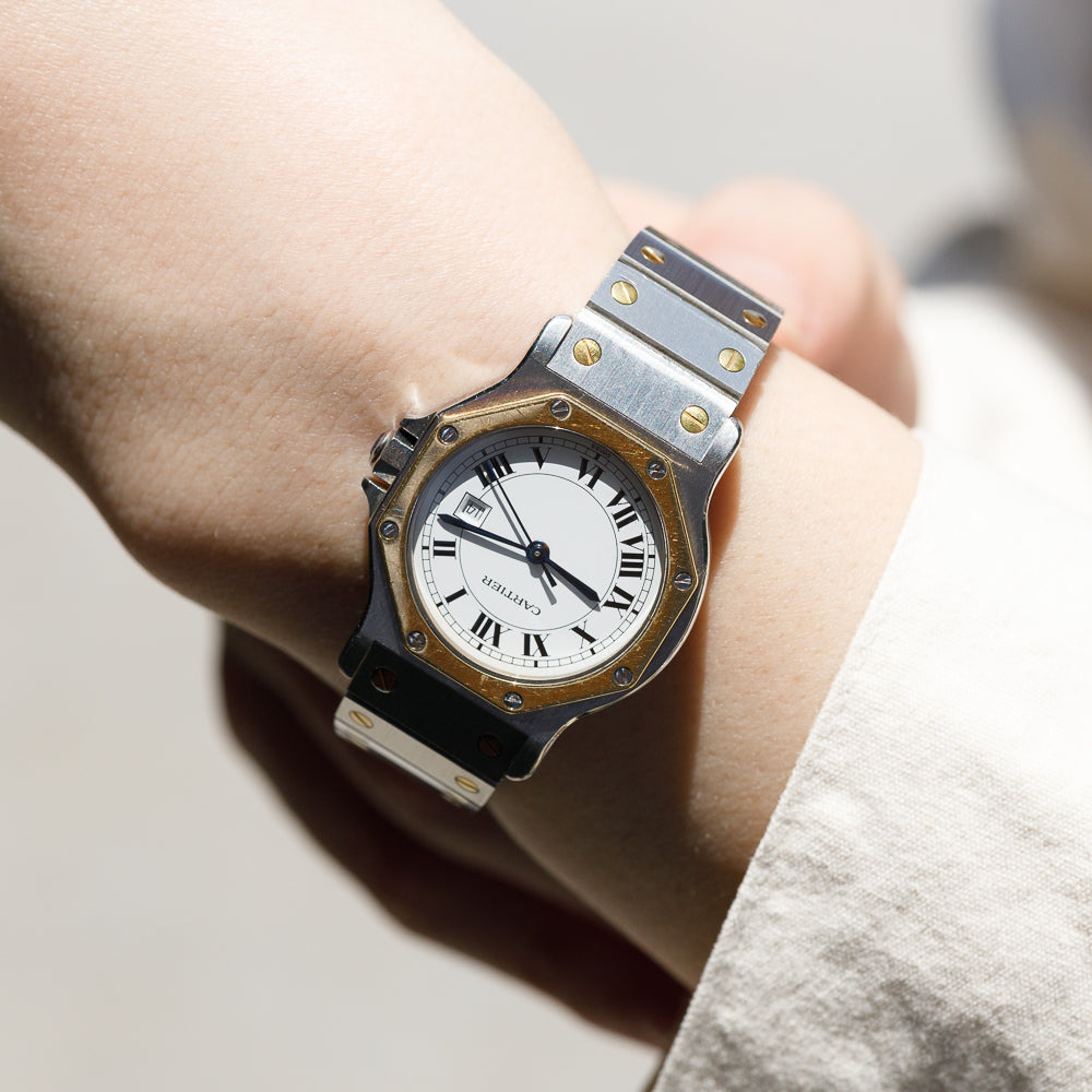 CARTIER LM SANTOS OCTAGON Ref.2966 AUTOMATIC BOX　