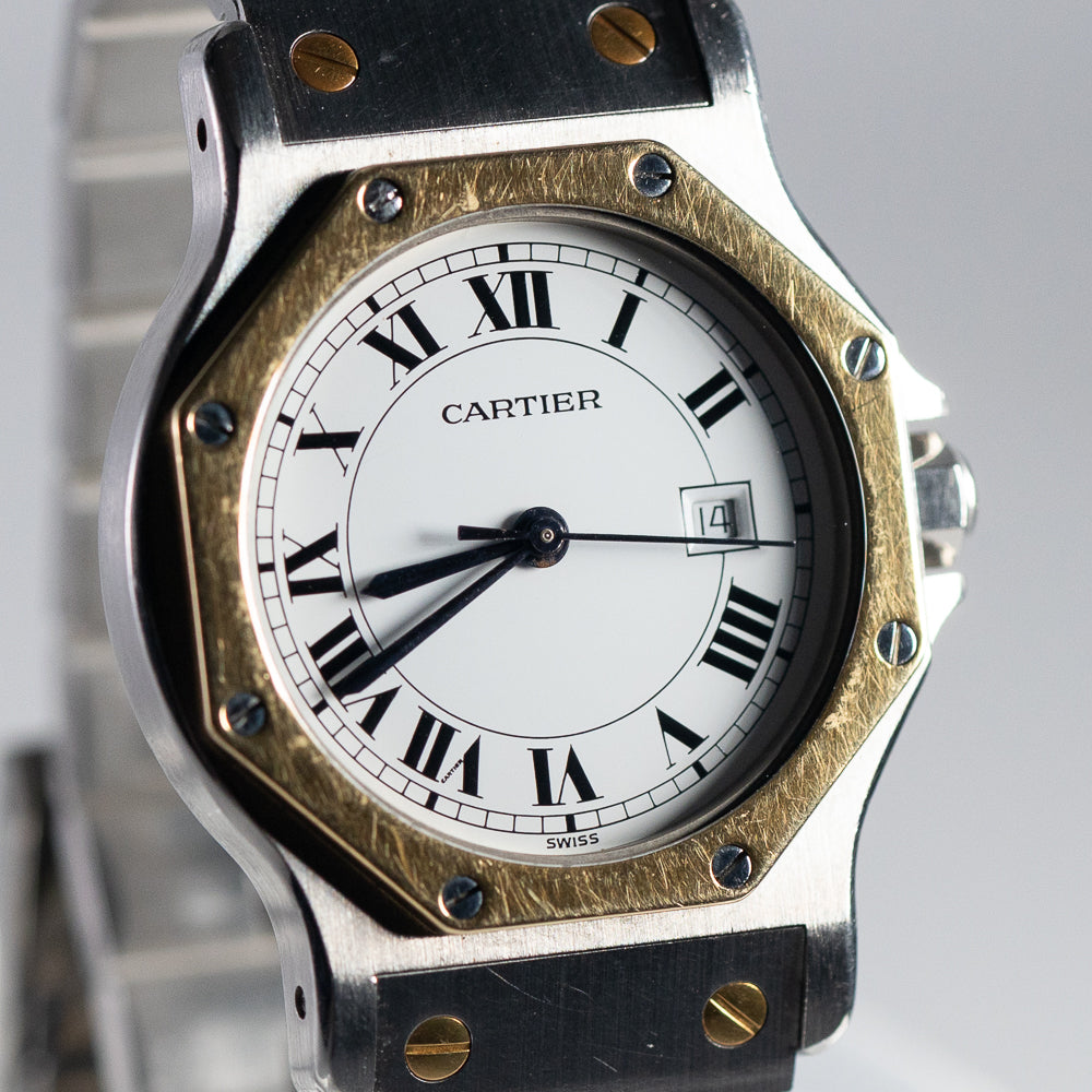 CARTIER LM SANTOS OCTAGON Ref.2966 AUTOMATIC BOX　