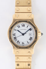 CARTIER LM SANTOS OCTAGON 18K Yellow Gold Automatic REF.2965