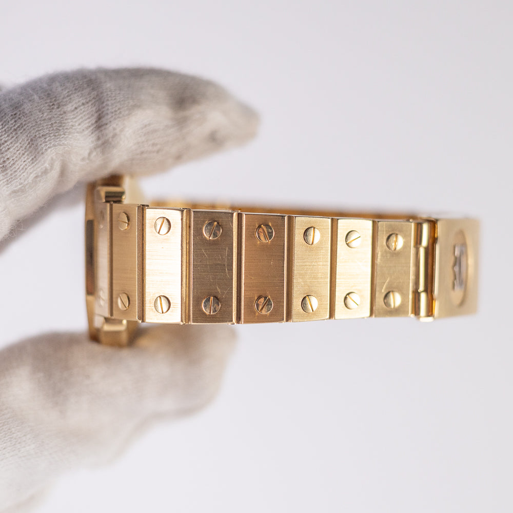 CARTIER LM SANTOS OCTAGON 18K Yellow Gold Automatic REF.2965