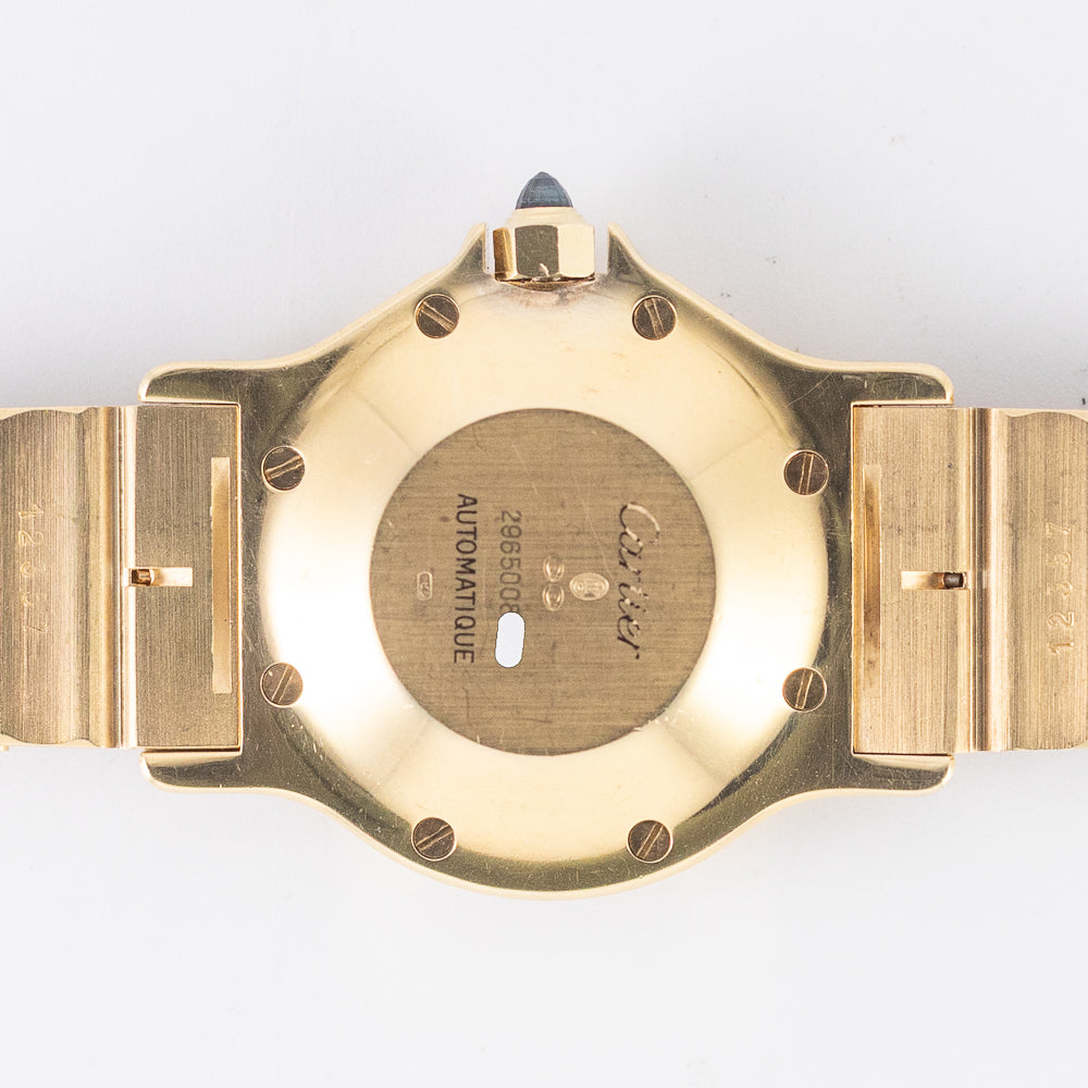 CARTIER LM SANTOS OCTAGON 18K Yellow Gold Automatic REF.2965