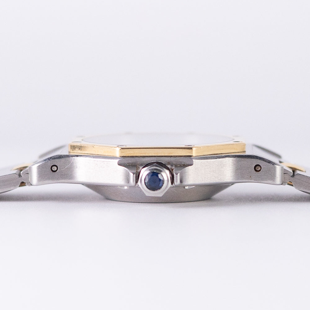 CARTIER LM SANTOS OCTAGON Automatic Ref.2966 Godron Bracelet