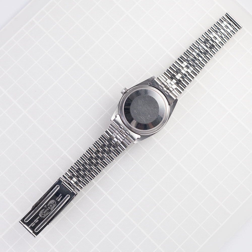 ROLEX DATEJUST Ref.1603 Glossy Black Gilt Dial