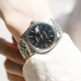 ROLEX DATEJUST Ref.1603 Glossy Black Gilt Dial