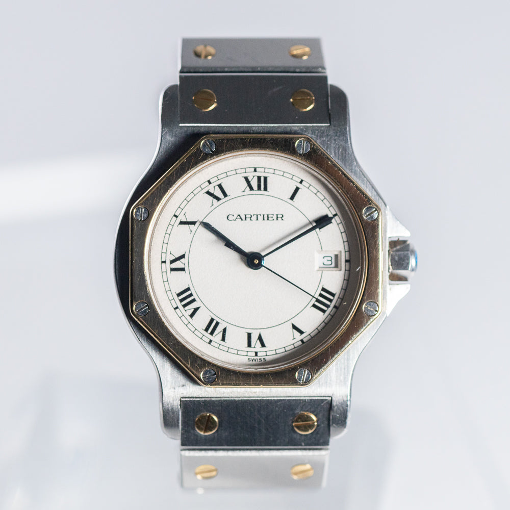 CARTIER LM SANTOS OCTAGON Ref.187902 with BOX