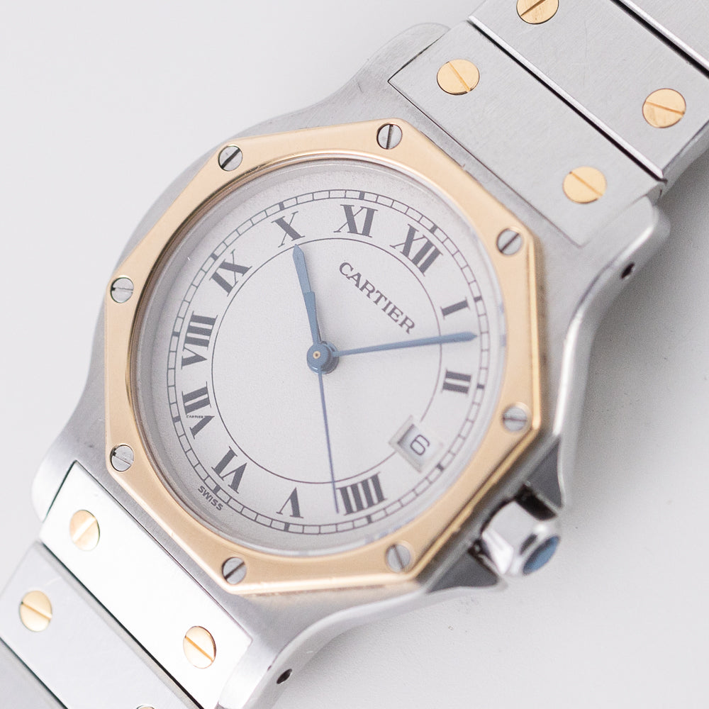 CARTIER LM SANTOS OCTAGON Ref.187902 with BOX