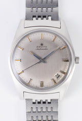 ZENITH Gray Dial Cal.2542 rare Blue Hand