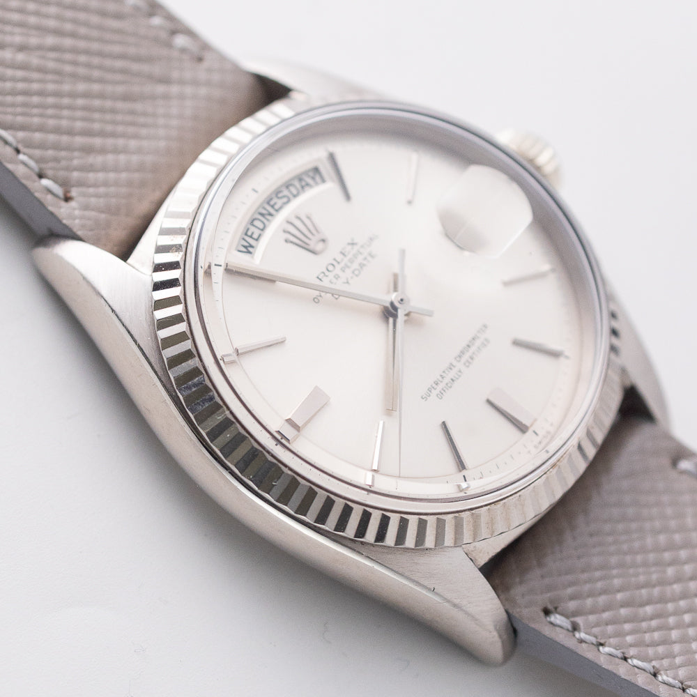 ROLEX DAY-DATE “Doorstop Dial”  18K White Gold Ref.1803
