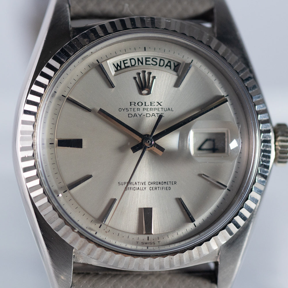 ROLEX DAY-DATE “Doorstop Dial”  18K White Gold Ref.1803
