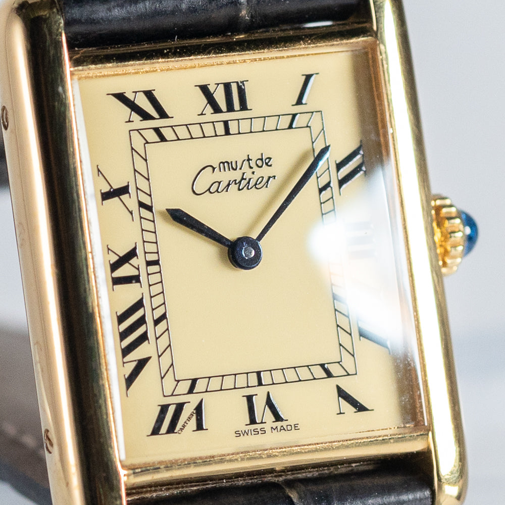 CARTIER LM must de TANK Manual Winding