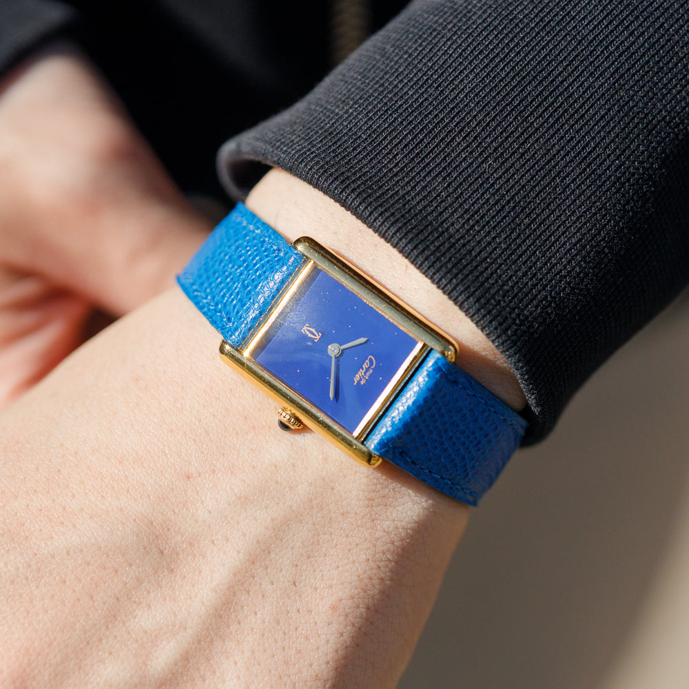 CARTIER LM MUST DE TANK LAPIS LAZURI - Like with Box