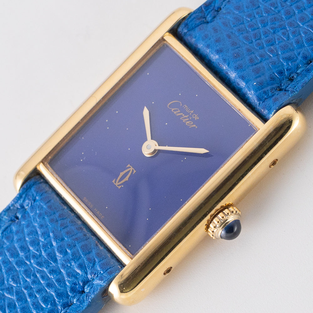 CARTIER LM MUST DE TANK LAPIS LAZURI - Like with Box