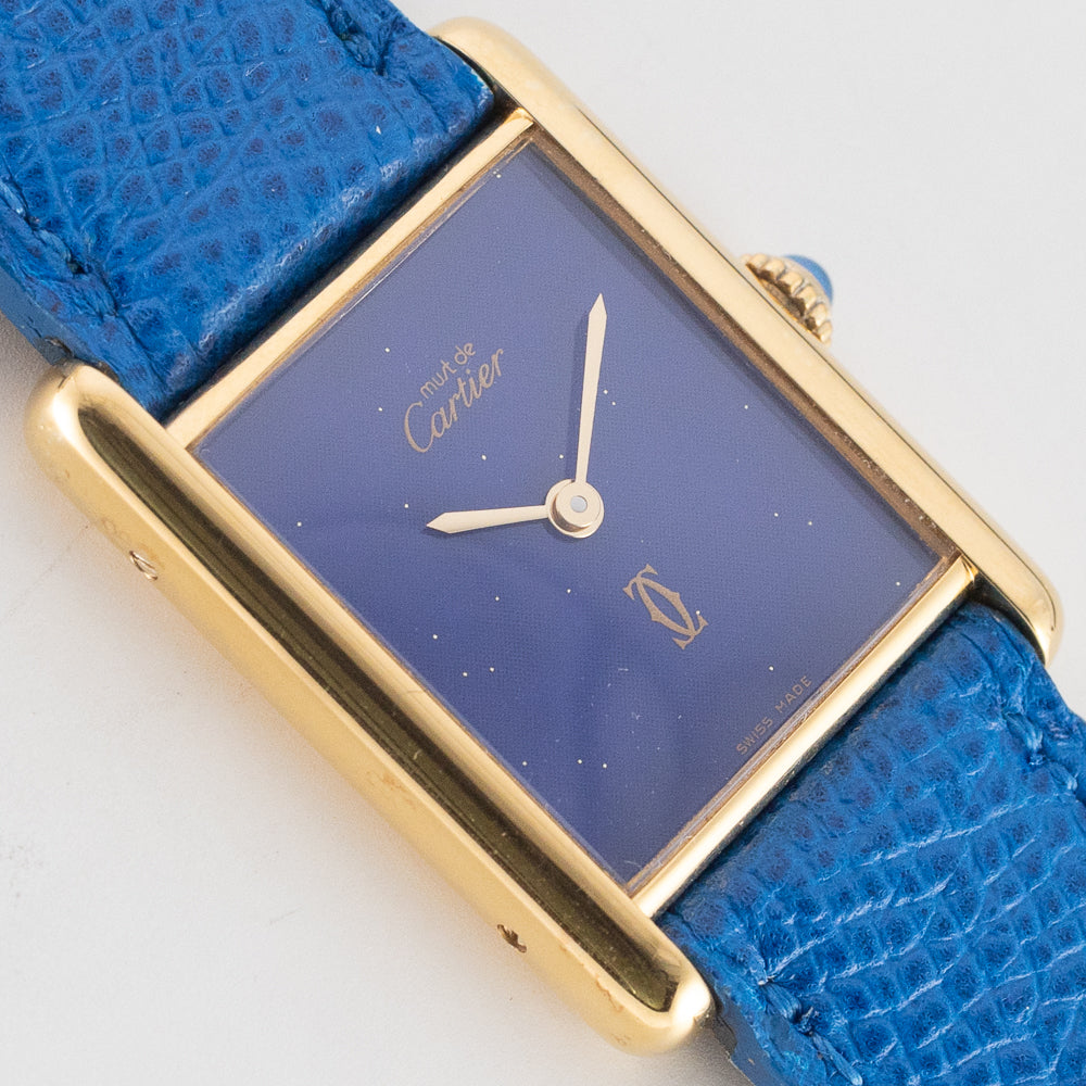CARTIER LM MUST DE TANK LAPIS LAZURI - Like with Box