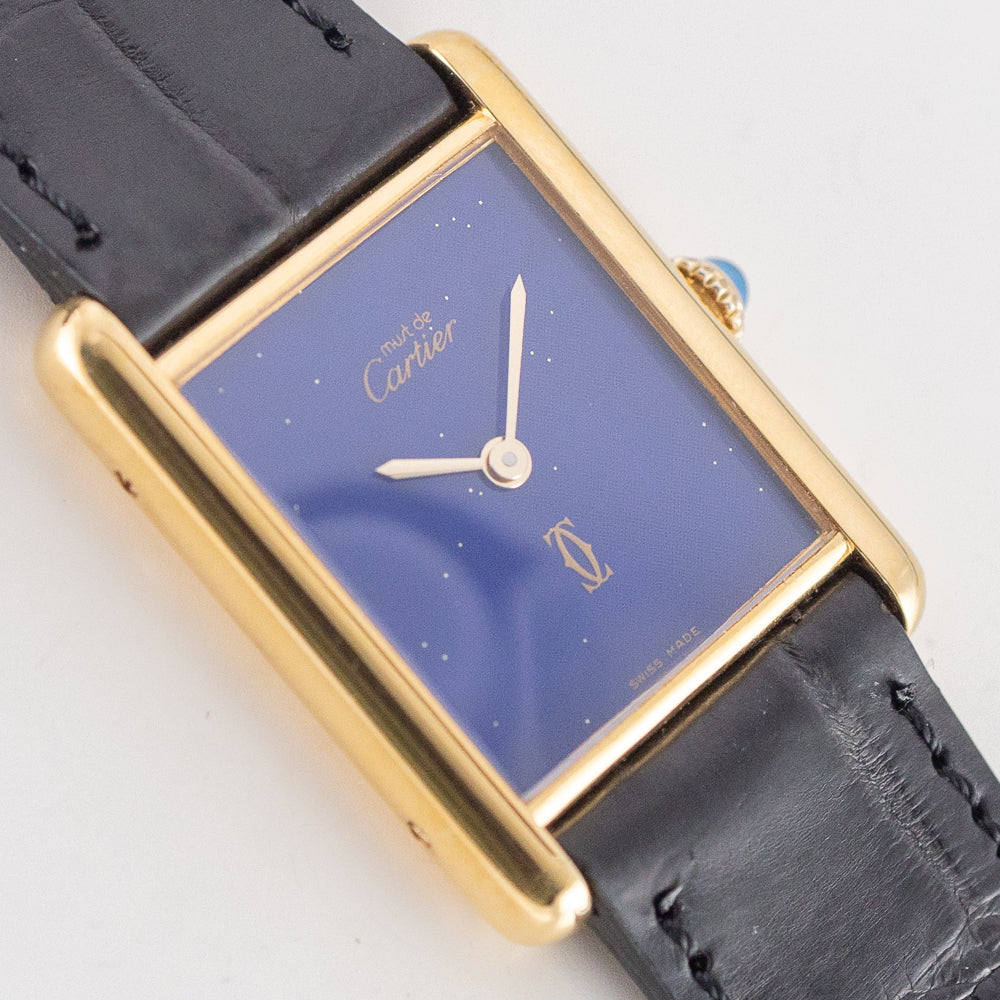 CARTIER LM MUST DE TANK LAPIS LAZURI - Like with Box