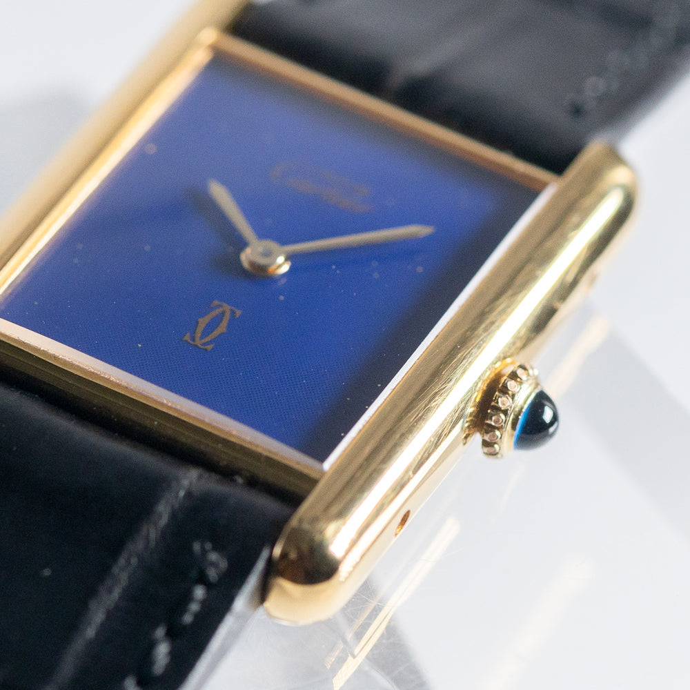 CARTIER LM MUST DE TANK LAPIS LAZURI - Like with Box