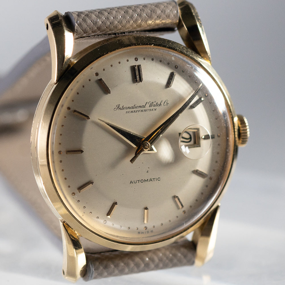 IWC 18K YELLOW GOLD Old Fish Crown