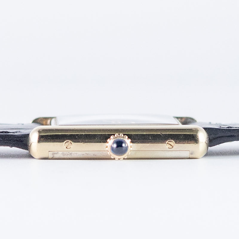 CARTIER LM MUST DE TANK LAPIS LAZURI - Like　Box and Warranty Papers