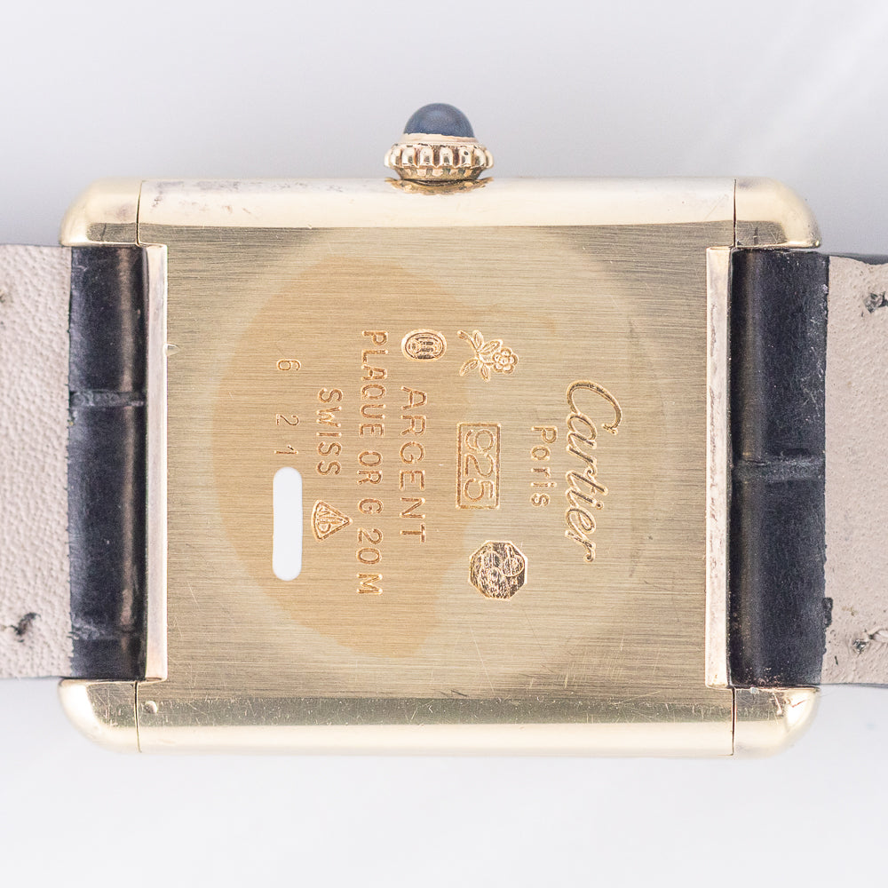 CARTIER LM MUST DE TANK LAPIS LAZURI - Like　Box and Warranty Papers