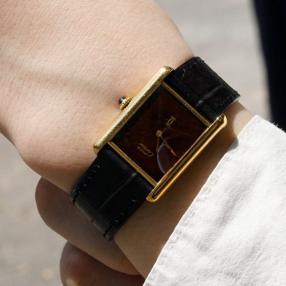 CARTIER LM MUST DE TANK Tortoiseshell - Like